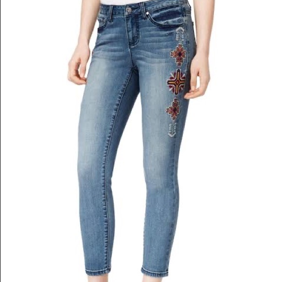 Earl Jeans Denim - EARL JEANS | Embroidered skinny ankle jeans